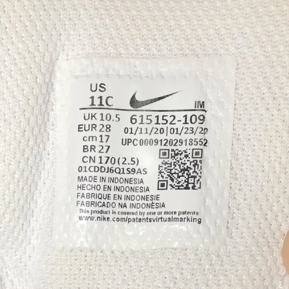 Nike Son Of Force White On White Leather Low Top Sneakers - Picture 9 of 10